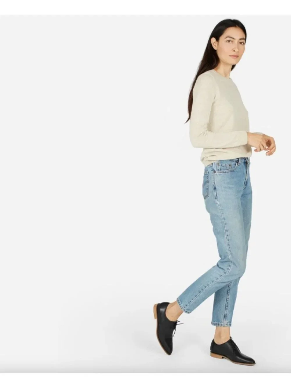 Everlane Women's Black The Modern Oxford Sz 9
